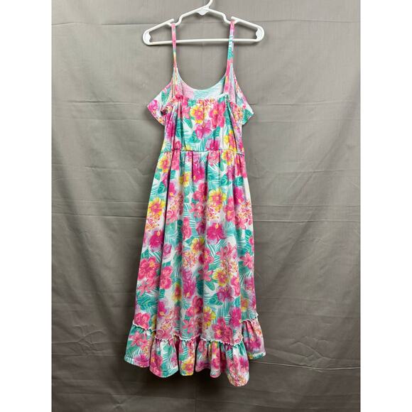 The Children's Place Girls Sleeveless Floral Hi-Low Maxi Dress, Size M (7/8) - Picture 3 of 5
